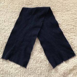 Navy Wool Scarf